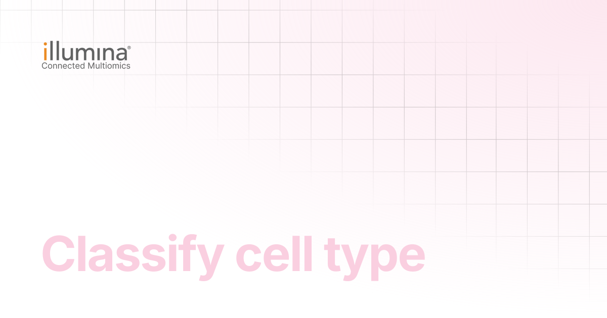 Classify cell type | Multiomics Software