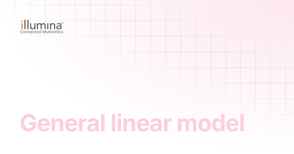 General linear model | Multiomics Software