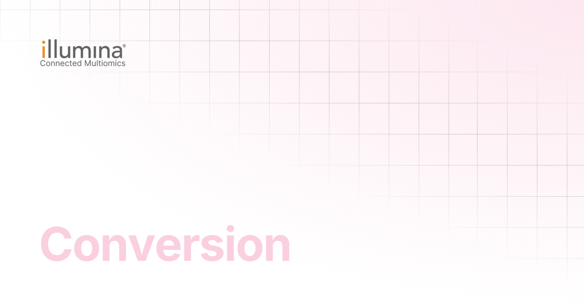 Conversion | Multiomics Software
