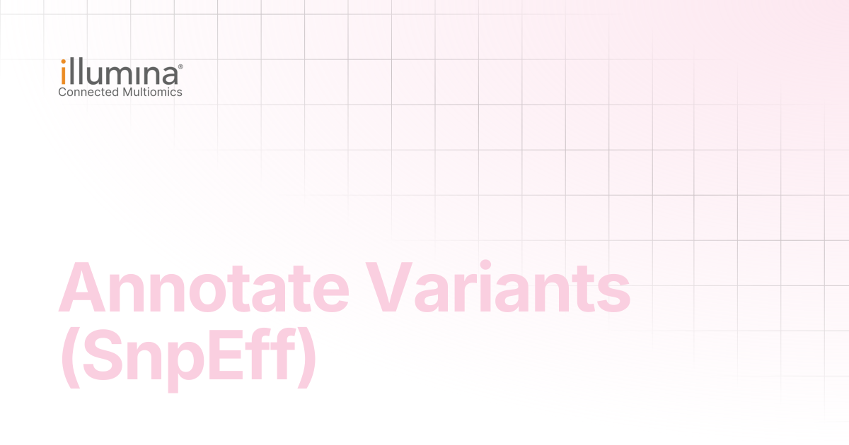 Annotate Variants (SnpEff) | Multiomics Software