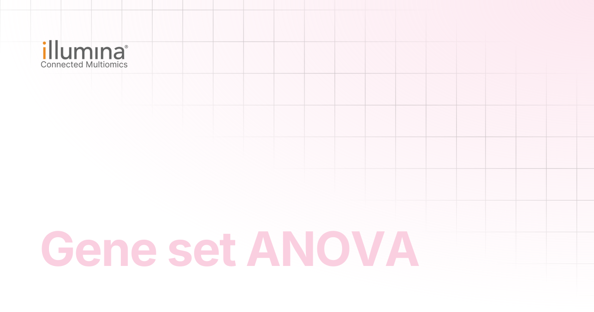 Gene set ANOVA | Multiomics Software