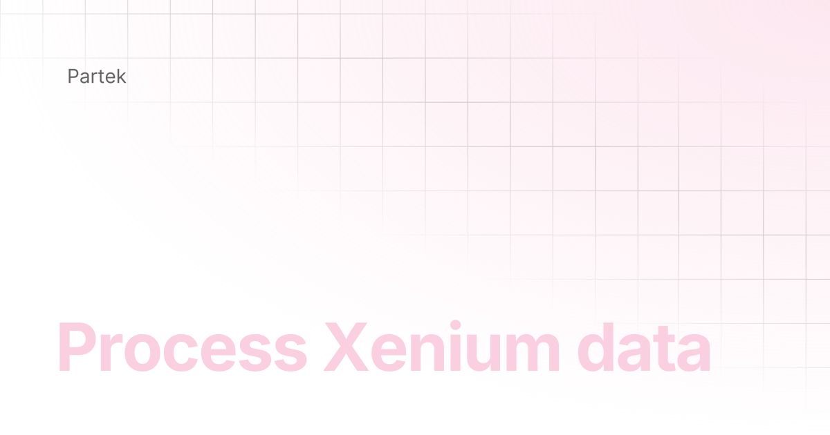 Process Xenium data | Multiomics Software