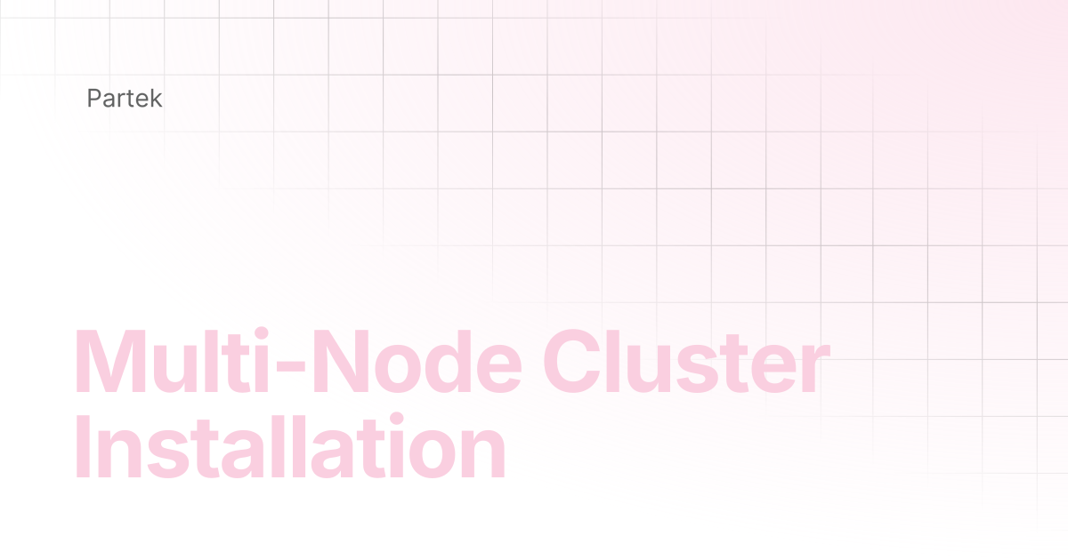 Multi-Node Cluster Installation | Multiomics Software