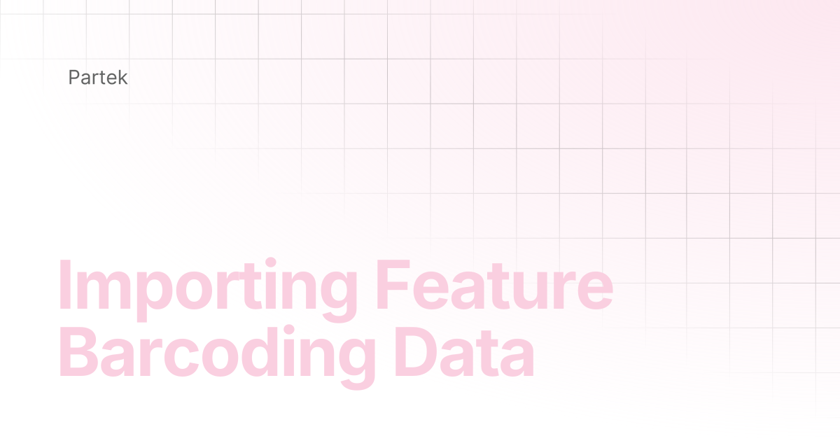 Importing Feature Barcoding Data | Multiomics Software