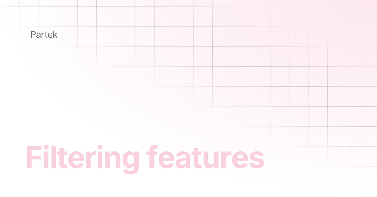 Filtering features | Multiomics Software
